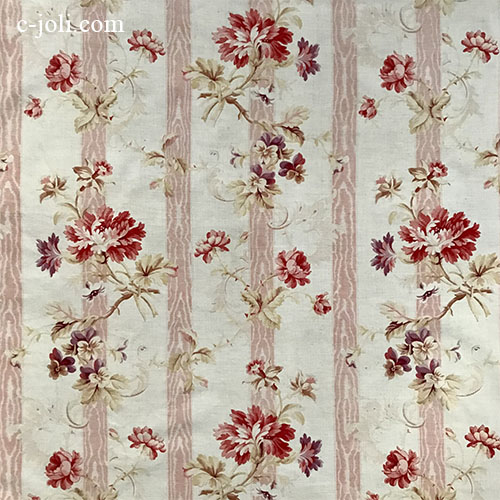 パリ発送】K-806 フランスアンティーク布/アンティークファブリック 花