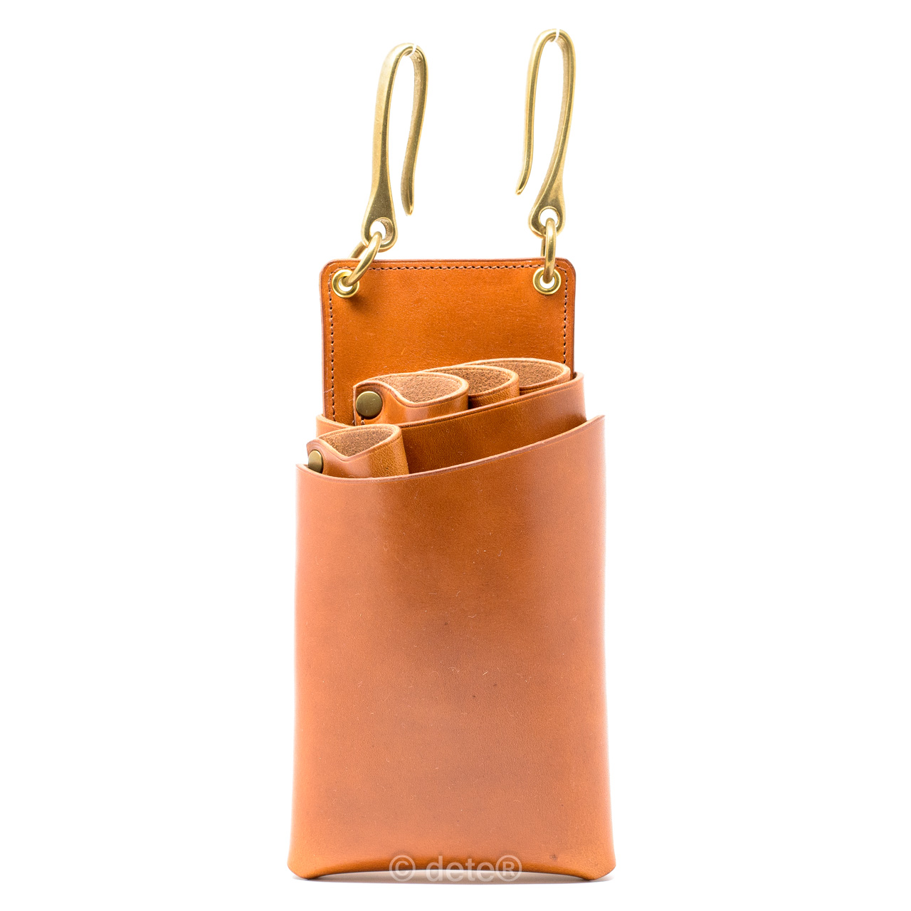 シザーケース4丁用 イタリアンレザー/栃木レザー/ブライドルレザー