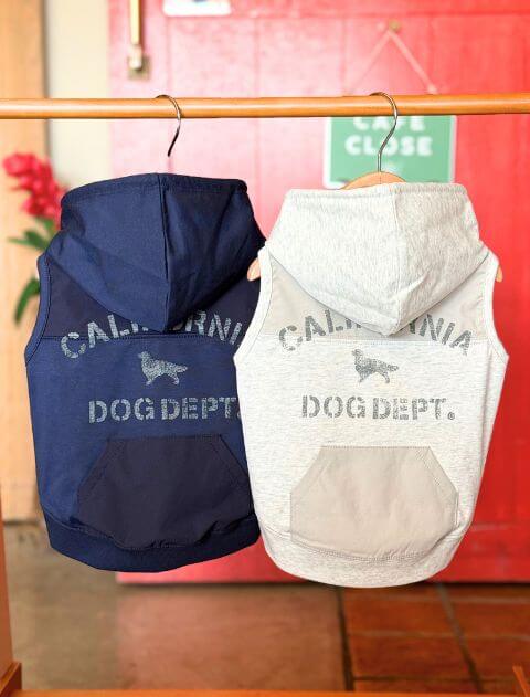 DOG DEPT グレー フード付き犬服 BLサイズ 犬服 / ドッグウェア