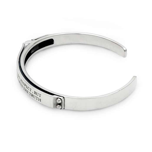 メンズメッセージスカルバングル BR-35-SV