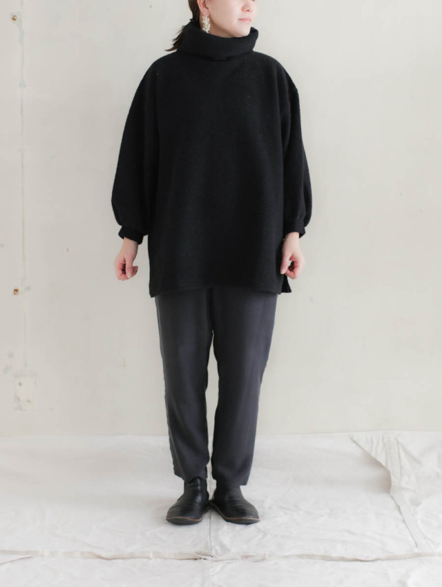 Yoli ヨリ｜Silk pants ブラック