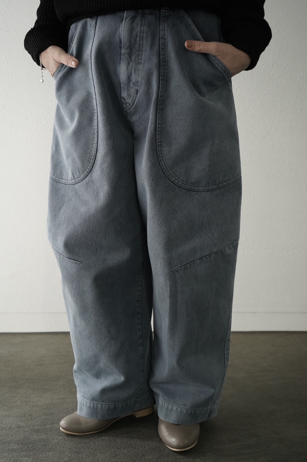 FACTORY 綿刺子織ミリタリーポケットパンツ annabelle