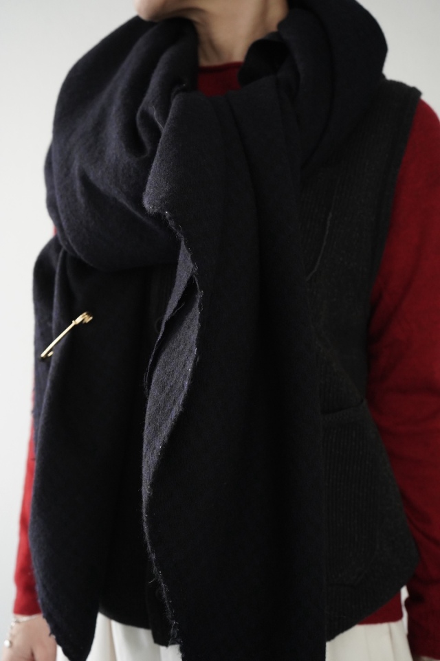 Honnete ウールワイドストール annabelle