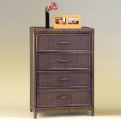 ラタン“4段チェスト （0926WN）” おしゃれで機能的なカザマ製