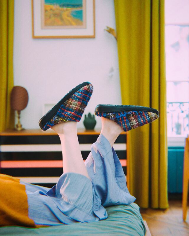 SUBU【Concept Collection Tweed プリズム】 スブ 冬のサンダル 暖かい