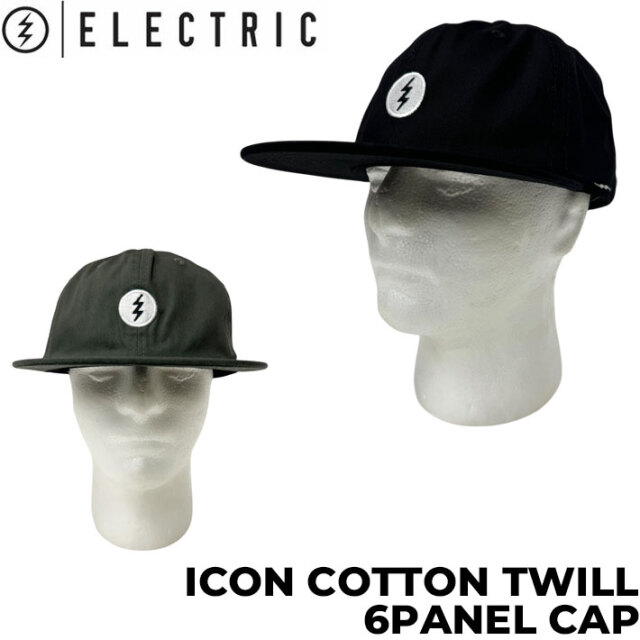 ELECTRIC エレクトリック 帽子 キャップ ICON COTTON TWILL 6 PANEL