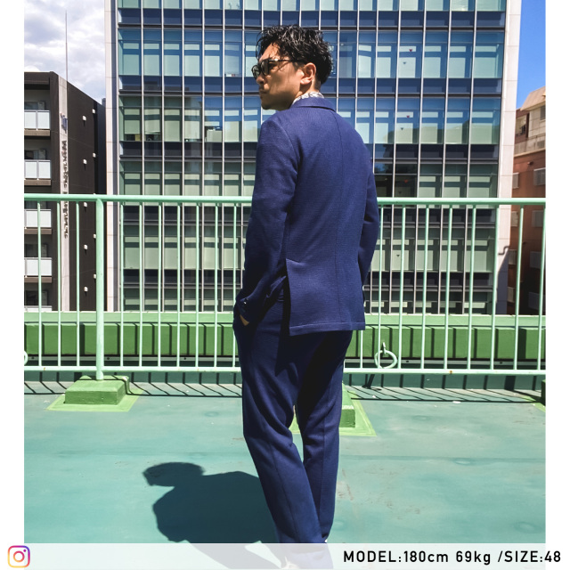 選べるセットアップ】ウールジャージセットアップ ハニカム