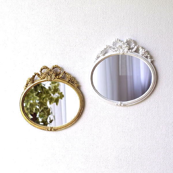 壁掛けミラー ウォールミラー おしゃれ アンティーク 鏡 シンプル