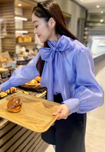 シャイニーオーガンジー3wayリボンブラウス【7i-146-01114】