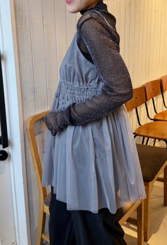 チュールキャミソール【ネコポスOK】【7h-831-04953】