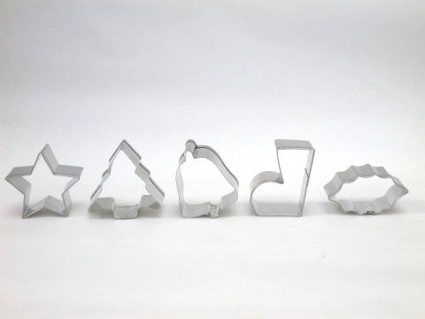 クリスマス限定/人気のクリスマスのクッキー抜き型（小4.7cm）5個セット