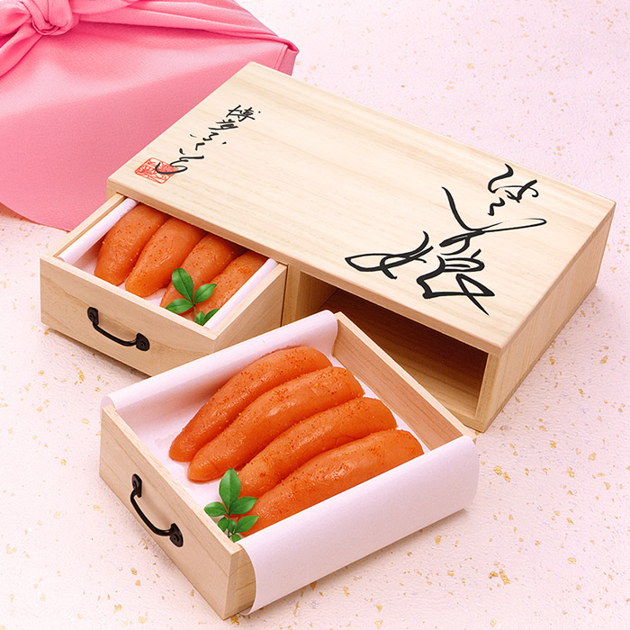 はこいり娘（桐箱入り辛子明太子）275g×2（550g） 株式会社 博多ふくいち