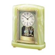 セイコーメロディ置時計エンブレム SEIKO電波置き時計 HW528B/時計