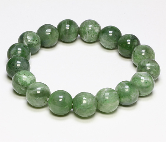 ブレスレット 日高翡翠（ひだかひすい） SA 12φ 17玉 No.4 | 神棚・神