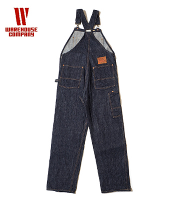 WAREHOUSE ウエアハウス 13.5ozデニム|ビブオーバーオール『NO.1 DENIM