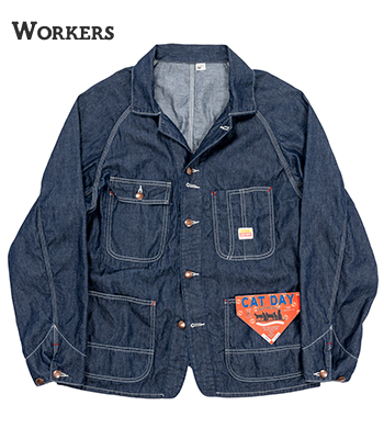 WORKERS ワーカーズ 6oz Indigo Denim|カバーオール『CAT DAY Coverall