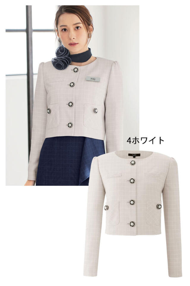 事務服 制服 オフィス ユニフォーム en joie アンジョア ジャケット
