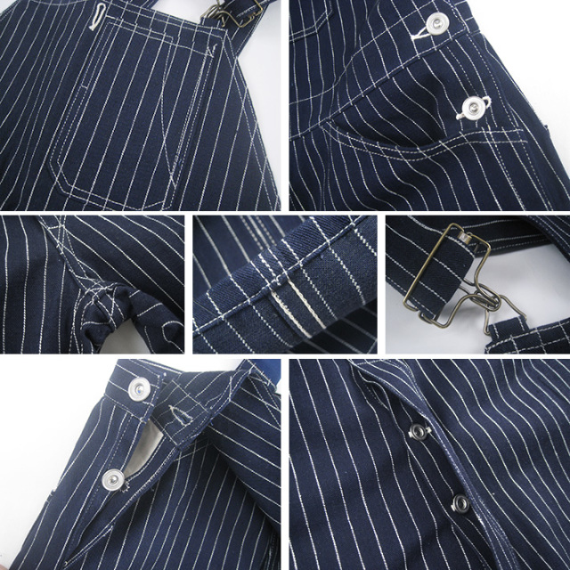 WAREHOUSE ウエアハウス Lot.1093 BIB OVERALL ストライプ -JOE-