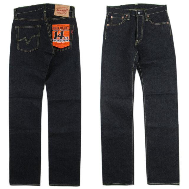 IRON HEART アイアンハート 634S-14 14oz セルビッチデニム ストレート