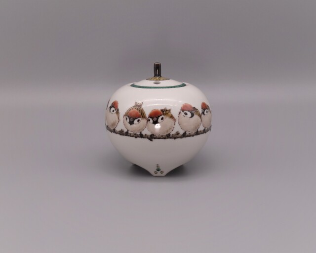 で*い様 九谷焼 木田弘之 鳳凰 香炉 置物 色釉 九谷焼香炉 木田弘之