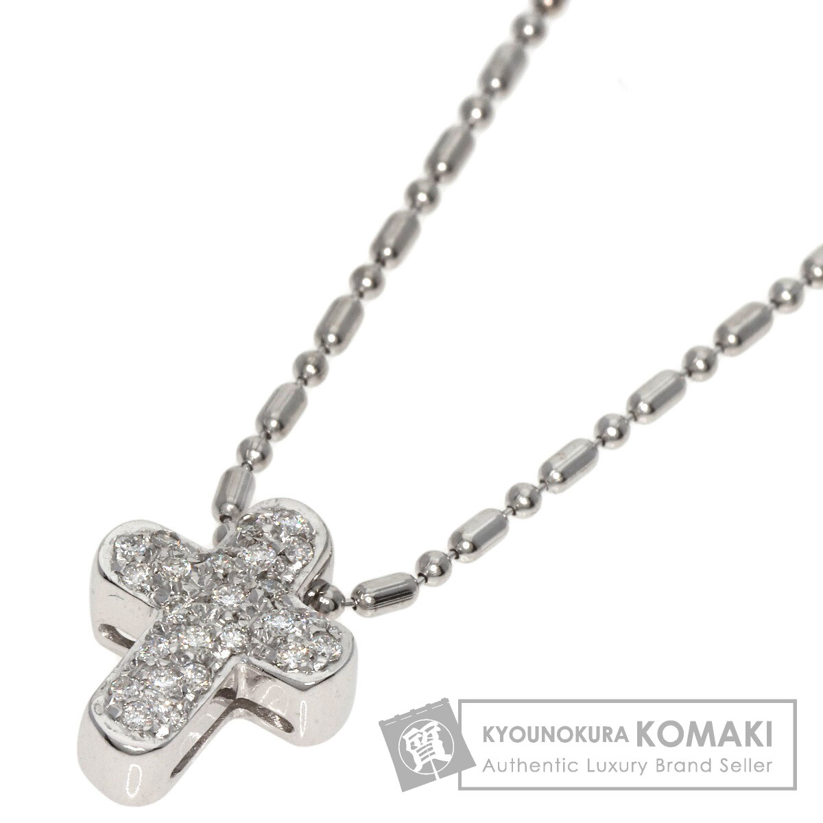 STAR JEWELRY スタージュエリー クロス ダイヤモンド ネックレス K18
