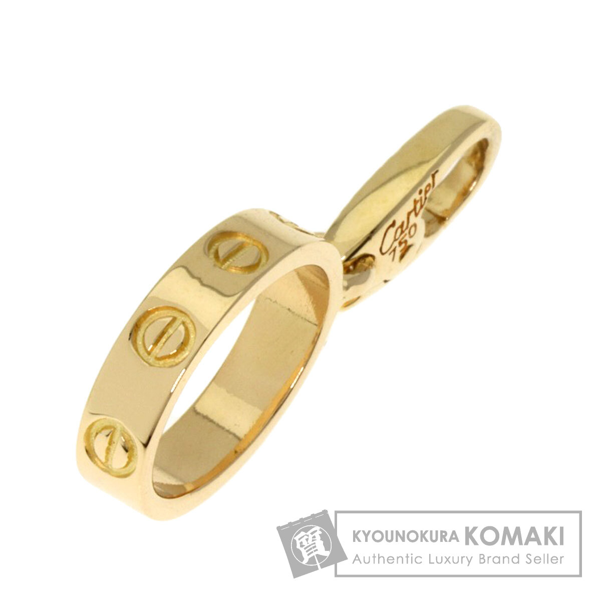 CARTIER カルティエ ラブチャーム ペンダントトップ K18イエロー