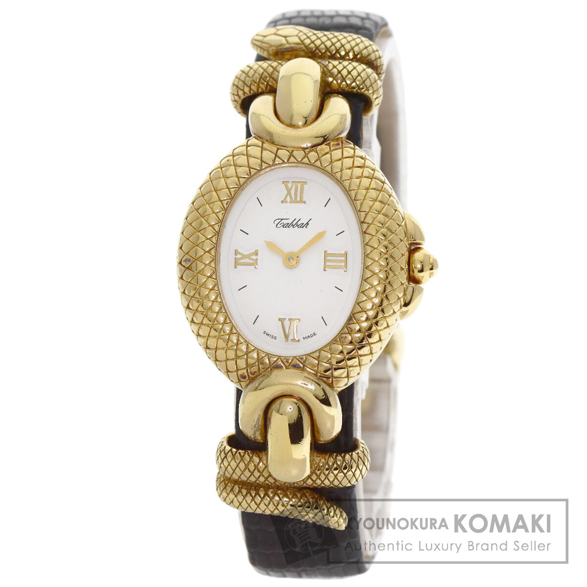 Tabbah タバー TABBAH コパカバーナ 腕時計 シルバー/革/GP レディース