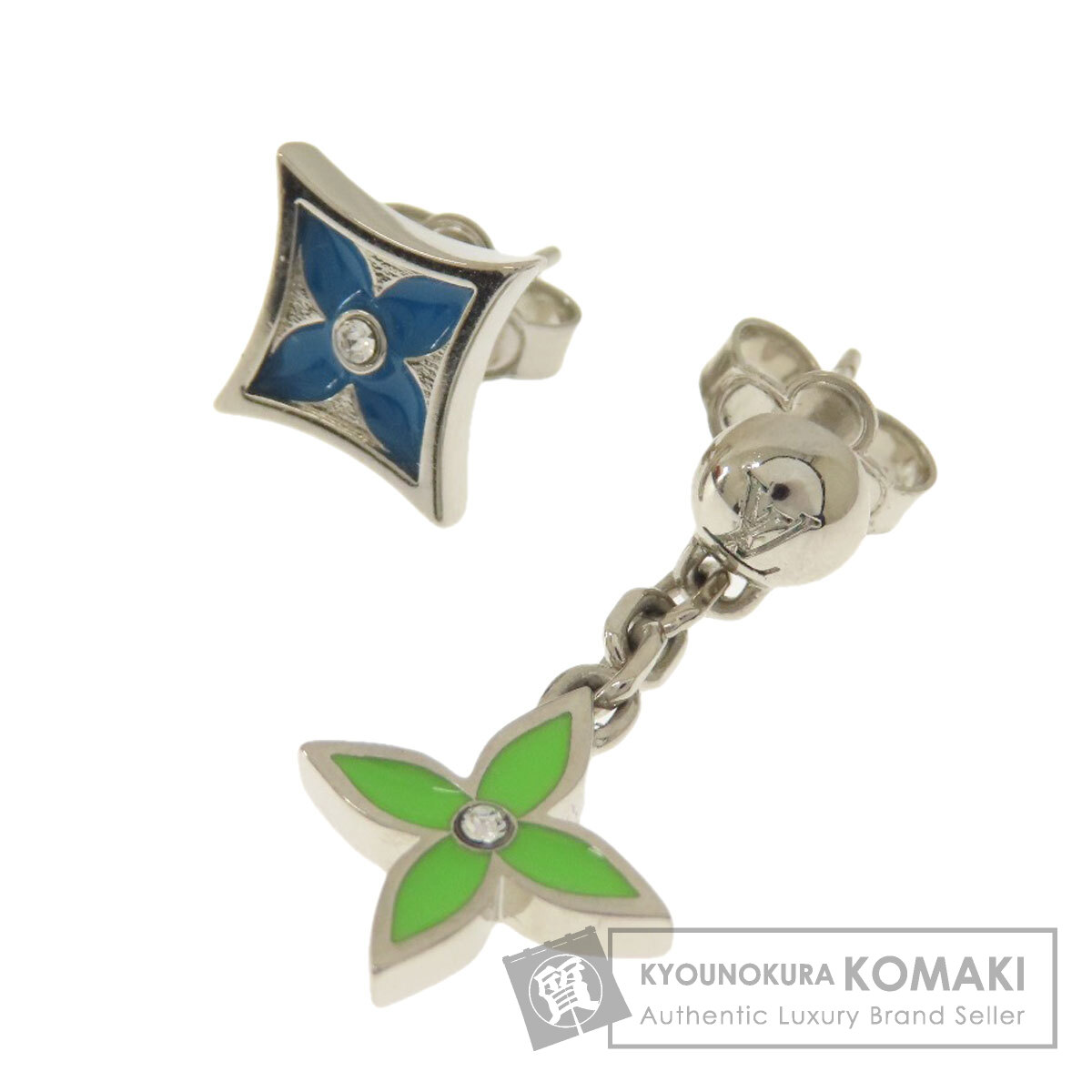 LOUIS VUITTON ルイヴィトン M00657 ブックルLV サンライズ ピアス