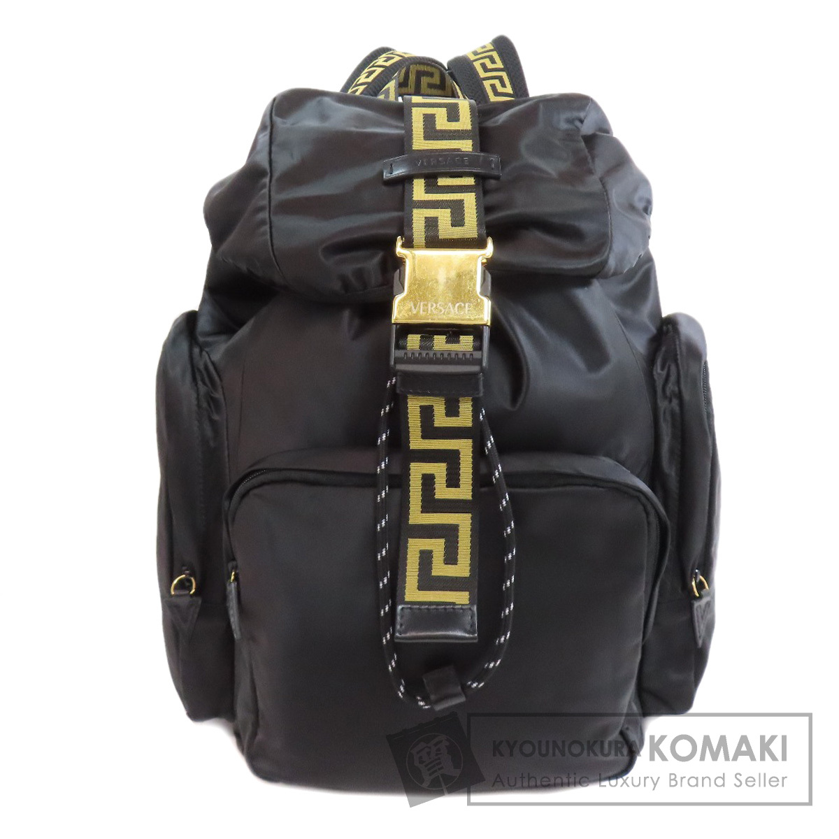 VERSACE ヴェルサーチ ロゴ リュック・デイパック ナイロン素材