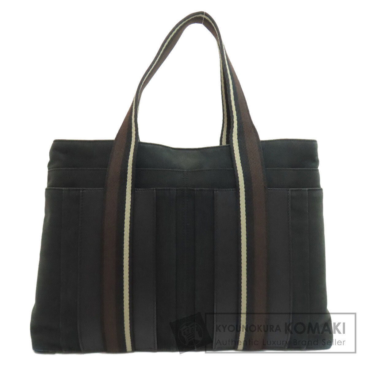 HERMES エルメス トロカホリゾンタルMM トートバッグ キャンバス