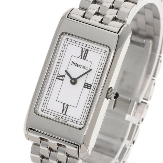 TIFFANY&Co. ティファニー クラシック スクエア 腕時計 ステンレス