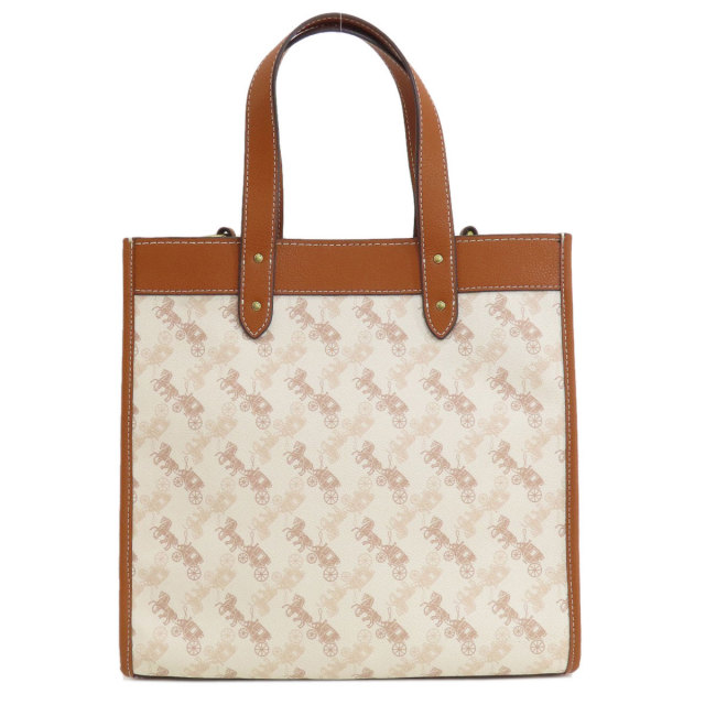 COACH コーチ C8461 馬車柄 トートバッグ PVC/レザー レディース