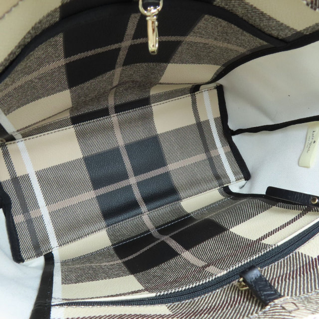 kate spade ケイトスペード チェック柄 トートバッグ PVC レディース