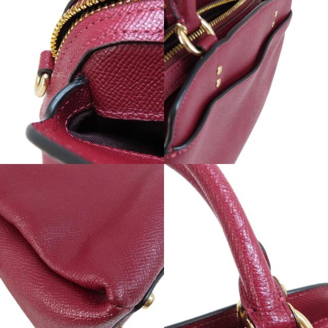 COACH コーチ 91146 ミニ キャリーオール 2WAY ハンドバッグ レザー