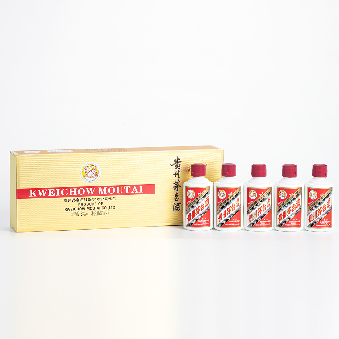 貴州茅台酒 飛天 ミニボトルセット 50ml×5本 箱入 | 貴州茅台酒股