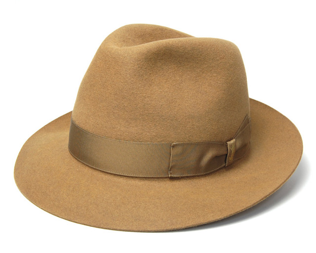 イタリア製 Borsalino(ボルサリーノ) ファーフェルト中折れ帽 390054
