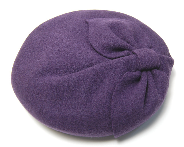 Dodge(ダッヂ) ウールフエルトベレー レディース 秋冬 ベレー帽 リボン