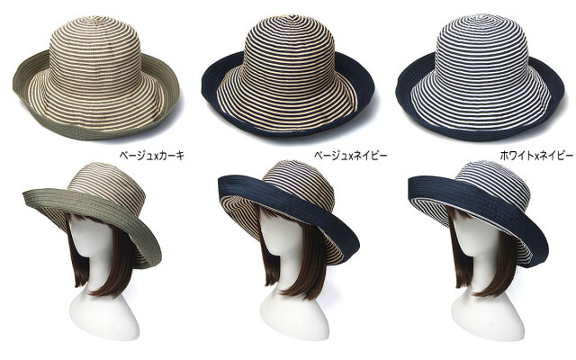 イタリア GREVI(グレヴィ) つば広ブレードハット 春夏 レディース つば