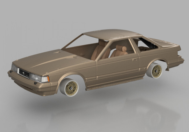 PLUSALFA 3DCAD/3Dプリンタ プロダクト 1/24 10 ソアラ 前期型