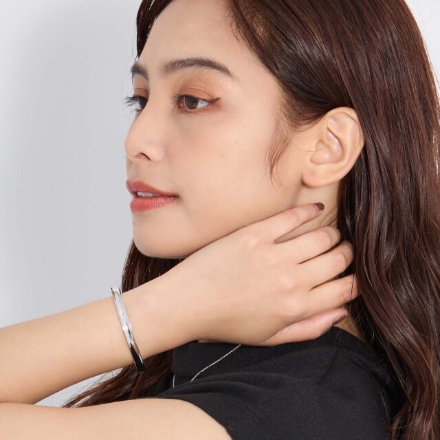 バングル レディース シンプル デザイン [ WHITE Label ] b14012-w