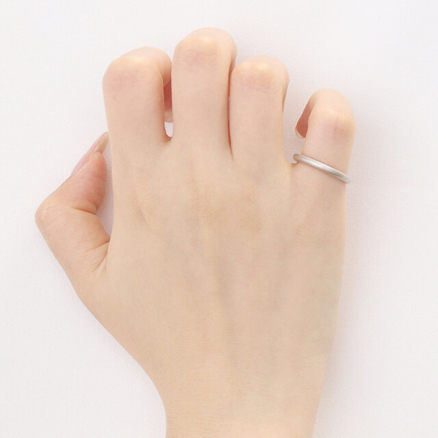 ピンキーリング レディース シルバー925 シルバー マット シンプル