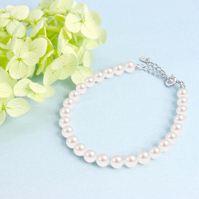 ブレスレット レディース あこや真珠 ベビーパール シルバー925 lb46-0001