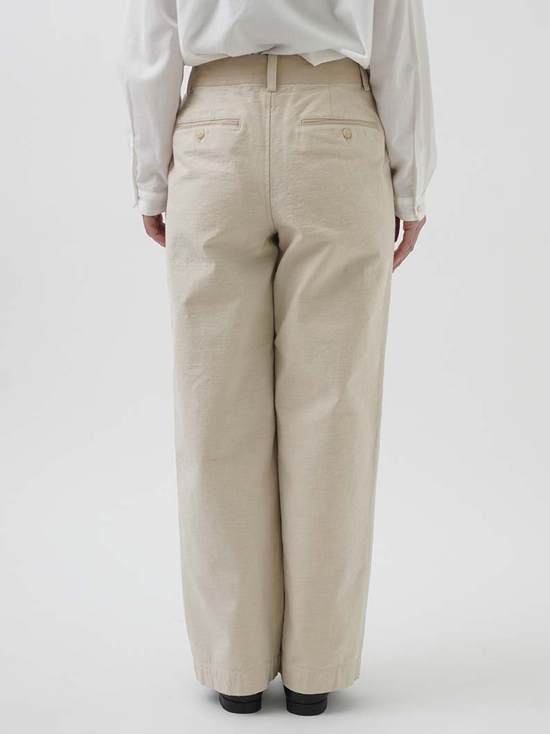 ラフィバックチノストレートパンツ