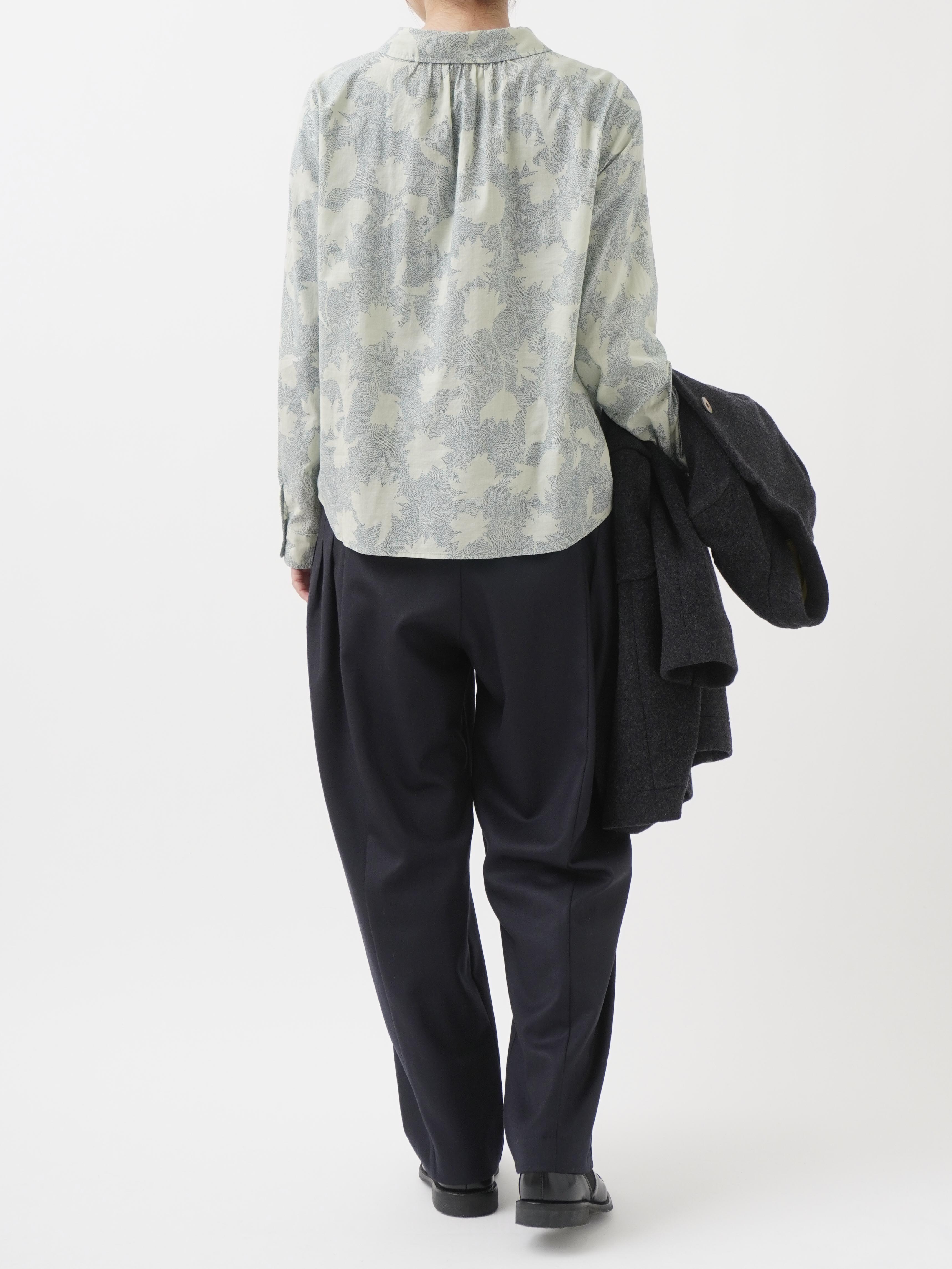 2／60ハイカウントフラノ タックポケットテーパードパンツ