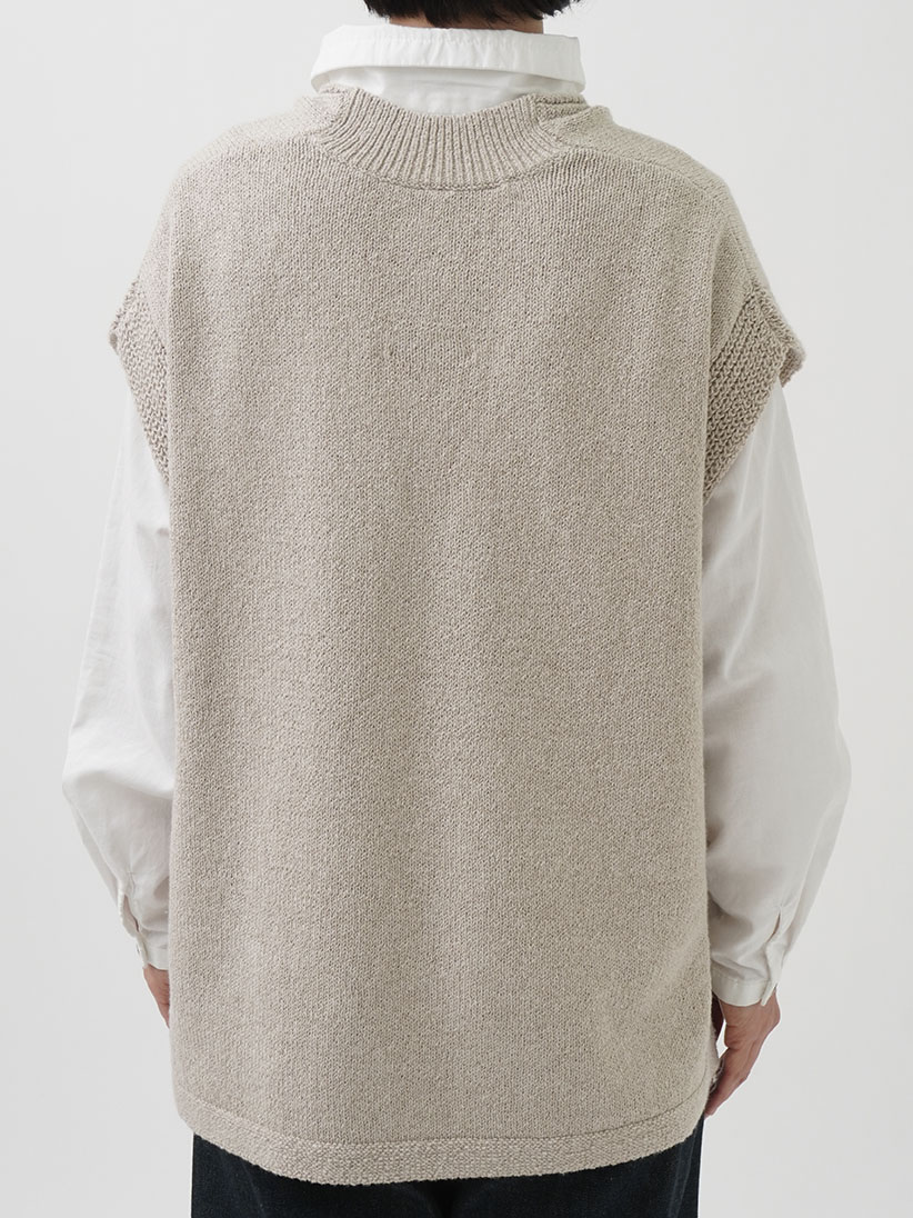 5Gやわらかコットン オーバーサイズベストネックベスト