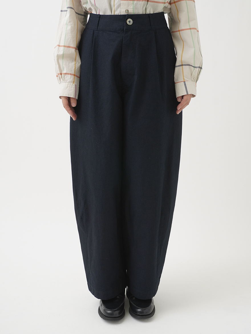 インディゴウェザー タックバルーンパンツ