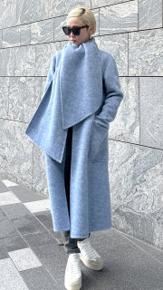 リバーウールシルクコート