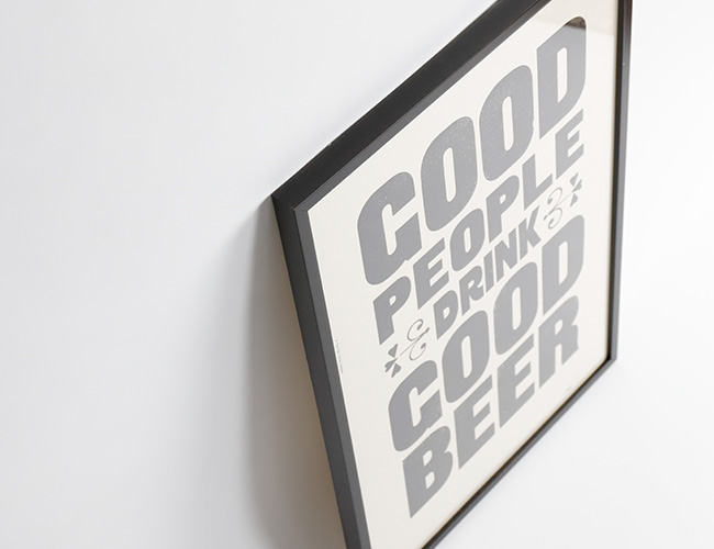 A TWO PIPE PROBLEM LETTERPRESS GOOD PEOPLE GOOD BEER 3Mサイズ