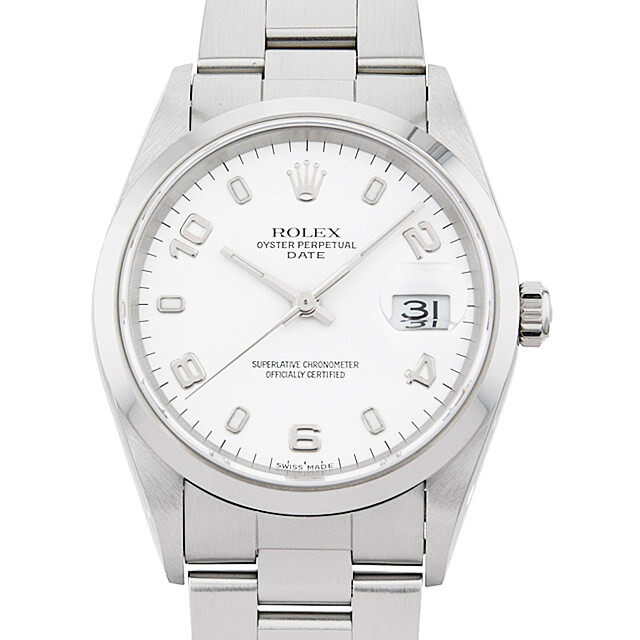 15200 ホワイト/飛びアラビア ROLEX（ロレックス） オイスター