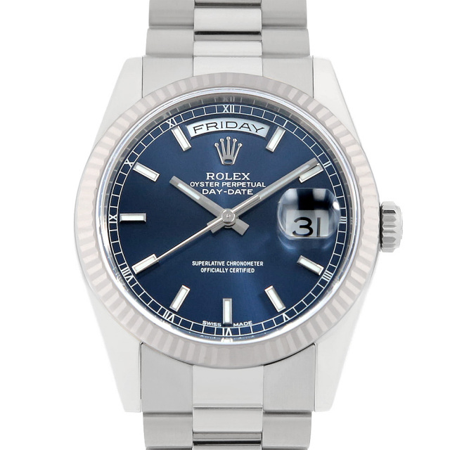 118239 ブルー ROLEX（ロレックス）デイデイト 中古 | 東京・大阪の